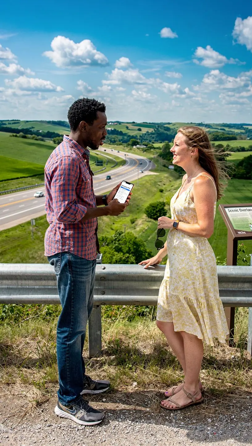 Дорожный знак с информацией о помощи на дороге, символизирующий безопасность и защиту водителей.